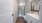 bathroom with sink mirror and shower